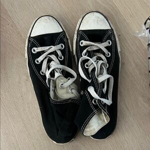 Black and White Canvas Sneakers